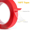 Visit the HitLights Store Office Products HitLights Double Sided Tape, Transparent Mounting Tape, Heavy Duty Waterproof Clear Tape, 16ft
