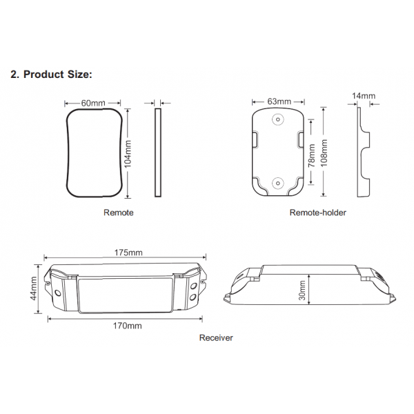 HitLights LED Light Strip Controllers and Dimmers M-Series RGB/RGBW Multicolor LED Light Strip Control System