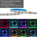 HitLights Multicolor RGB LED Light Strips Premium Luma10 (5050) LED Light Strip, RGB Multicolor (UL-Listed) - Standard Density Indoor, 16.4 Feet [IP-30]