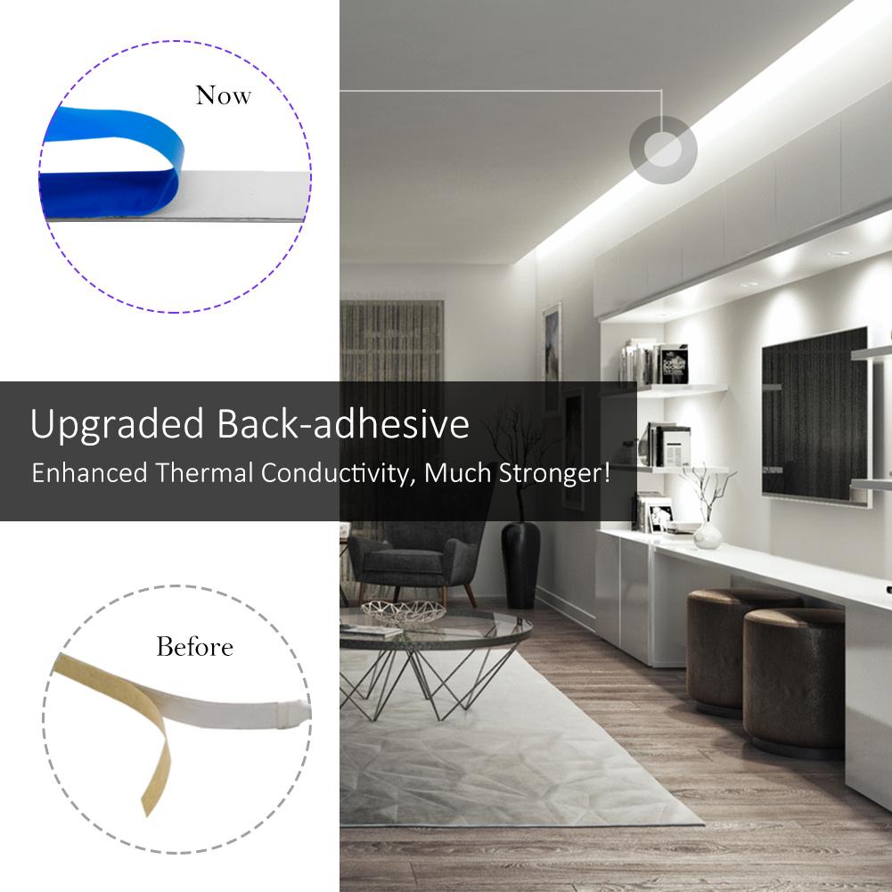 HitLights Single Color LED Light Strips Premium Luma20 (2835) LED Light Strip, Single Color (UL-Listed) 10 Feet - Standard Density [IP-30]