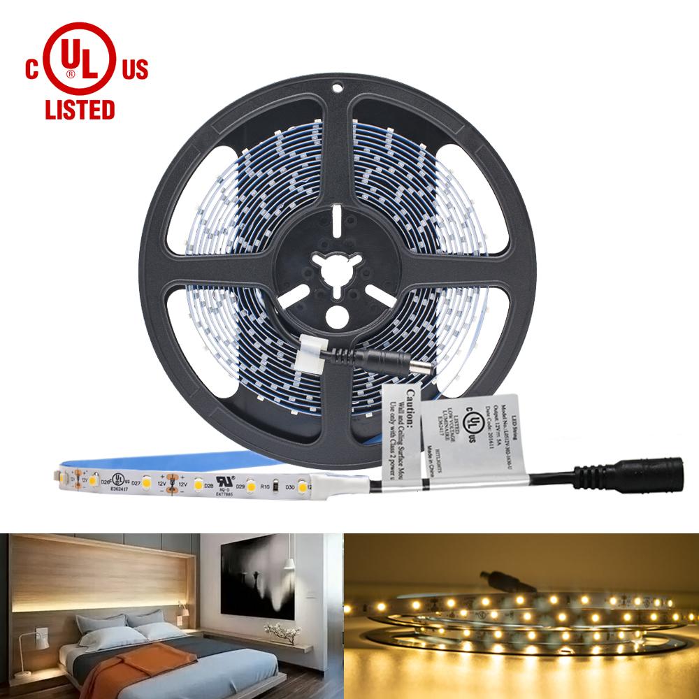 HitLights Single Color LED Light Strips Premium Luma5 LED Light Strip, Single Color (UL-Listed) 16.4 Feet- Standard Density [IP-30]