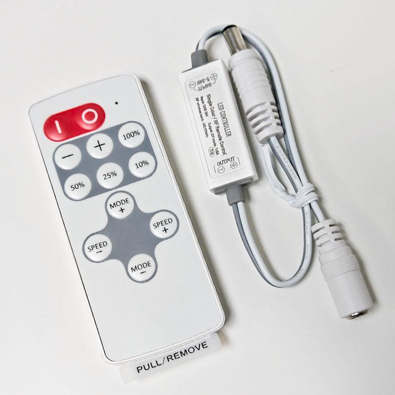 HitLights LED Light Strip Controllers and Dimmers R110 Mini Single Color Remote Dimmer : RF Remote