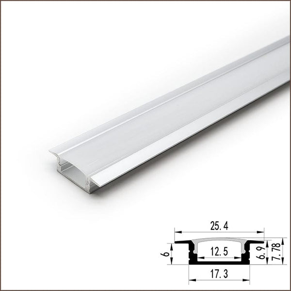 Slim Type Recessed Mounted Aluminum Mounting Channels (5pack)