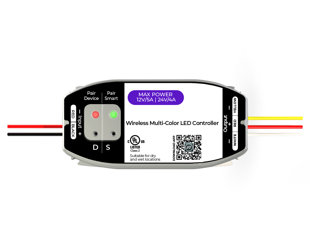 HitLights SleekTone CV, 12-24V DC RF/ Smart LED Controller, Tunable White